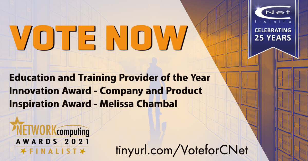 Vote Now for CNet Training